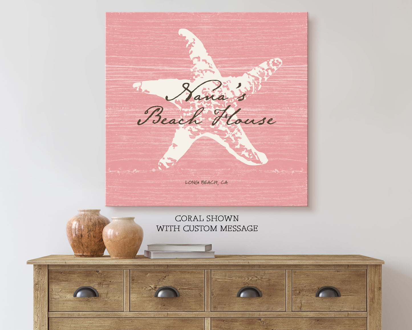 Custom Message Beach Art