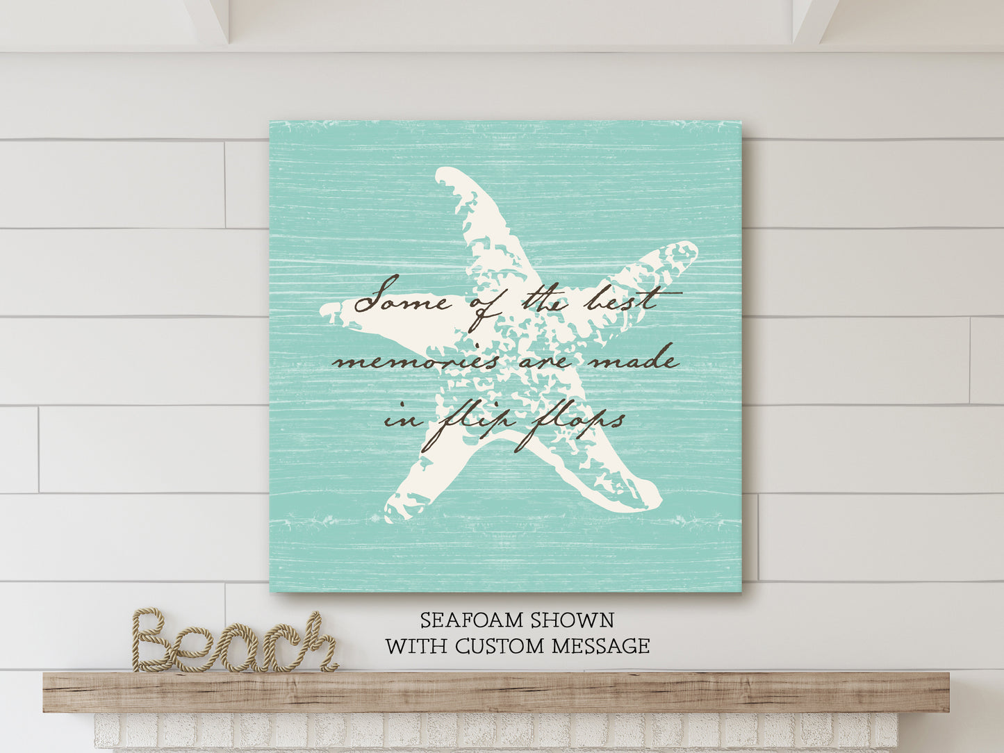 Custom Message Beach Art