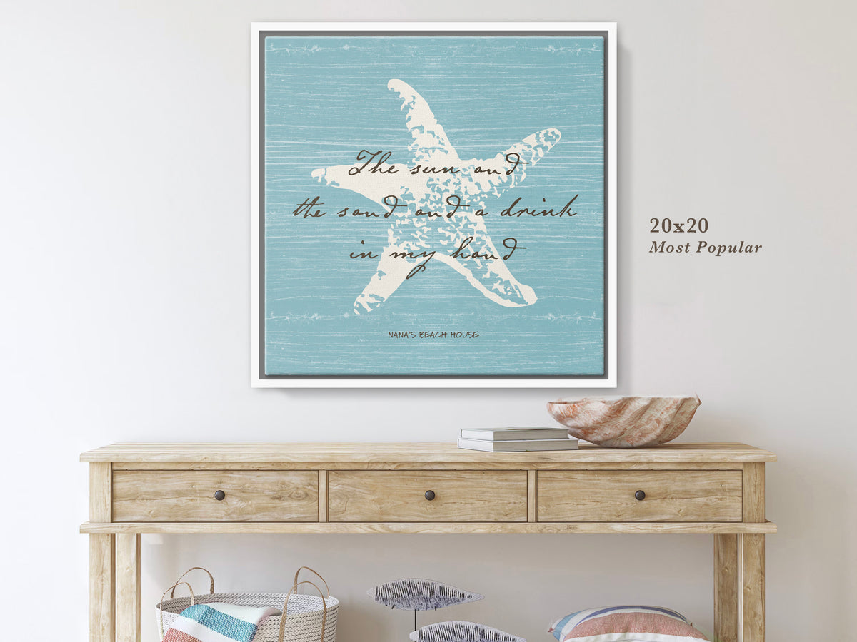 Custom Message Beach Art