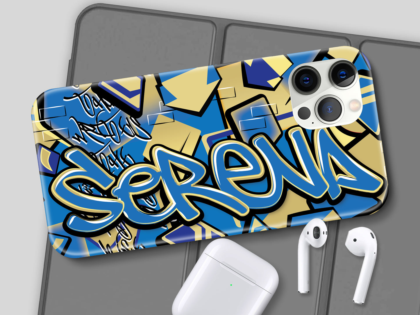 Personalized Graffiti Name Full Wrap Phone Case