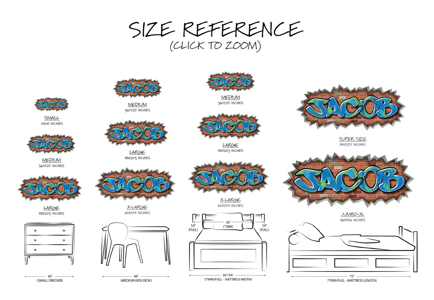 Personalized Gamer Name Graffiti Decal – Custom Video Game Wall Art