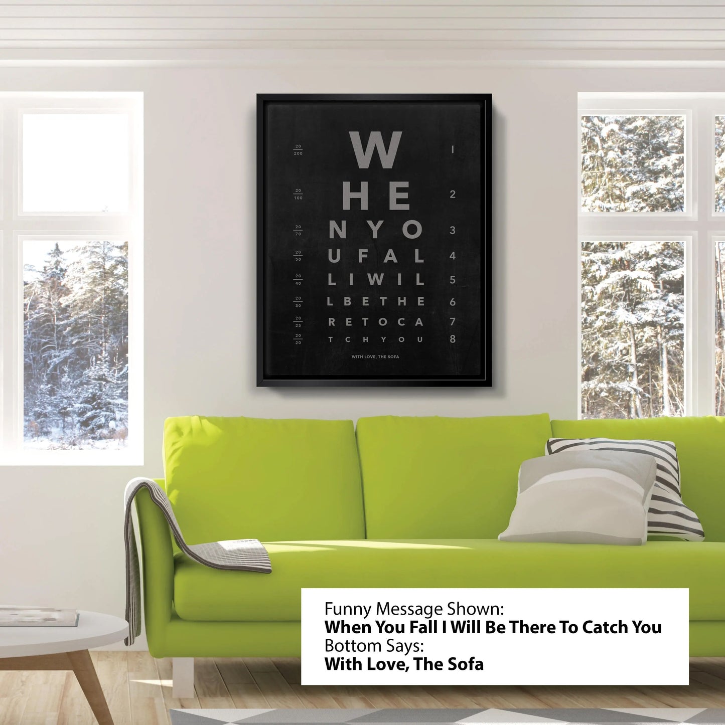 Custom Message Eye Chart