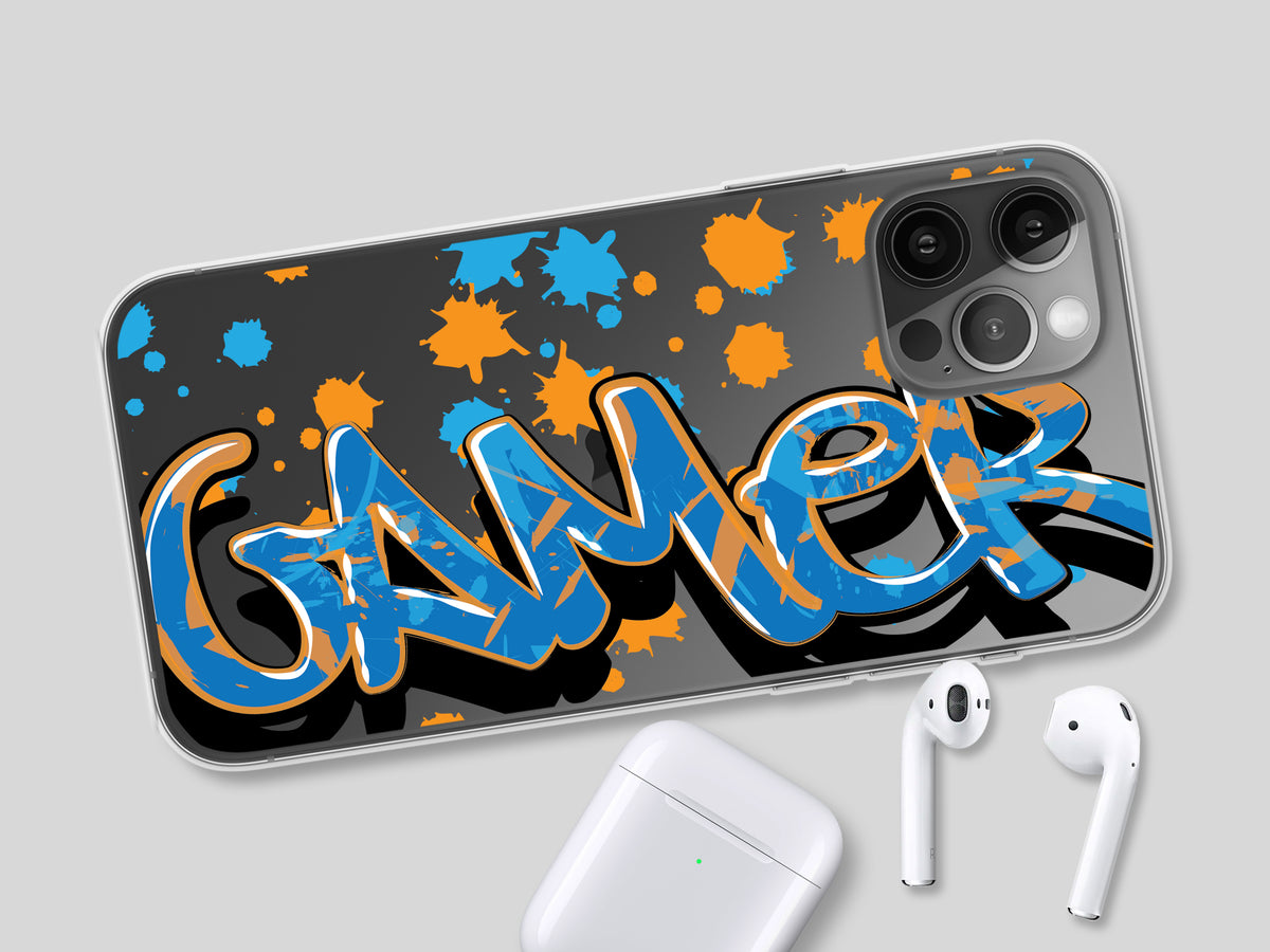 Personalized Graffiti Name Paint Splatter Phone Case