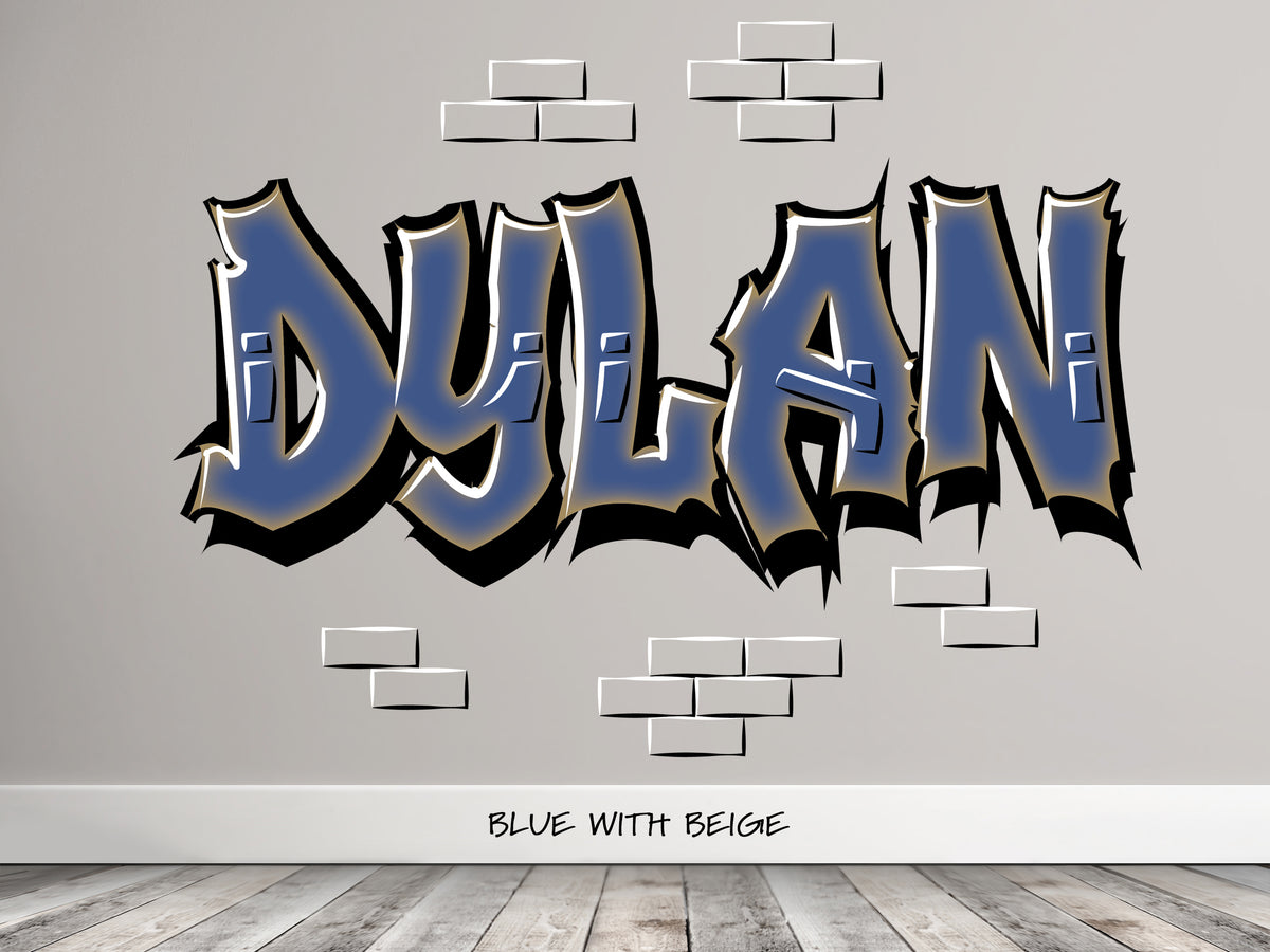 Brick Graffiti Name Decal