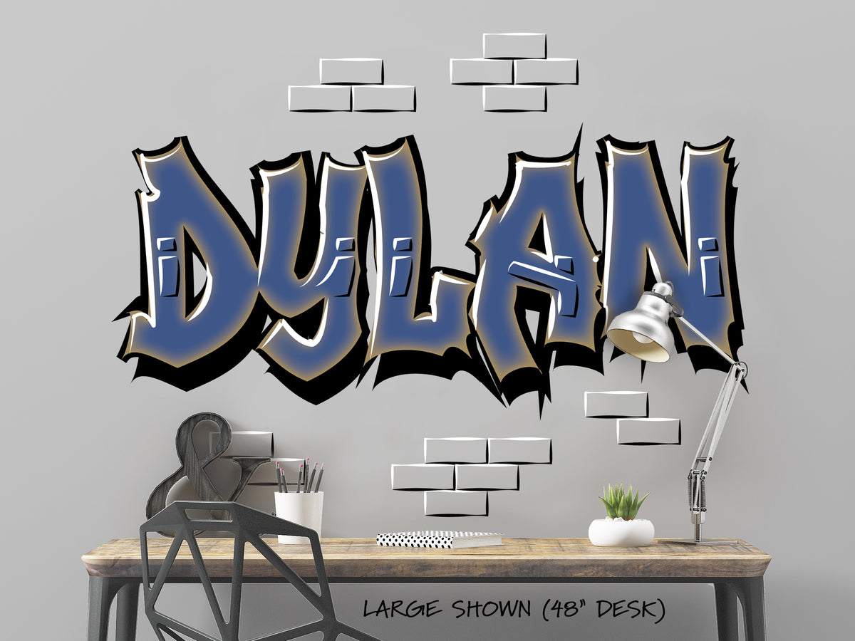 Brick Graffiti Name Decal