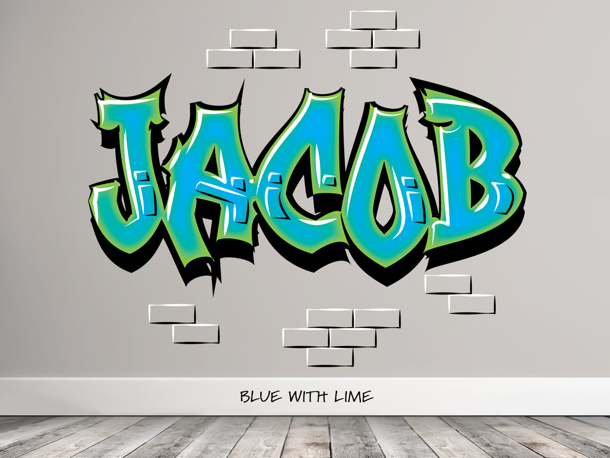 Brick Graffiti Name Decal