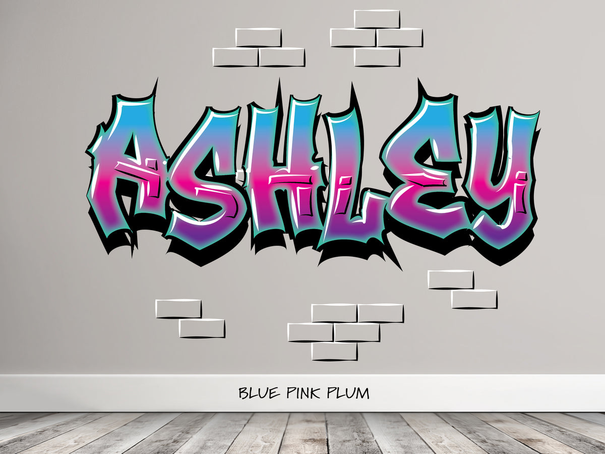Brick Graffiti Name Decal