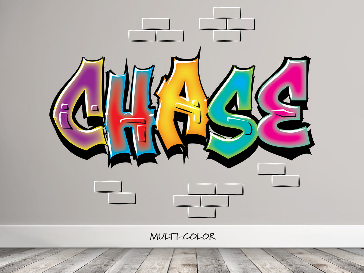 Brick Graffiti Name Decal