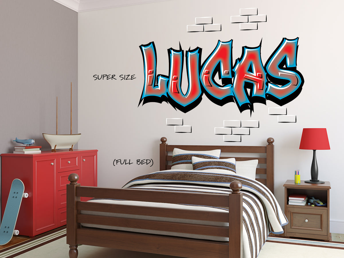 Brick Graffiti Name Decal
