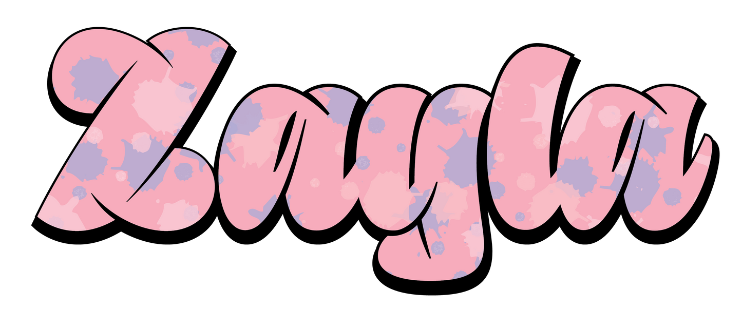 Personalized Curvaceous Name Decal