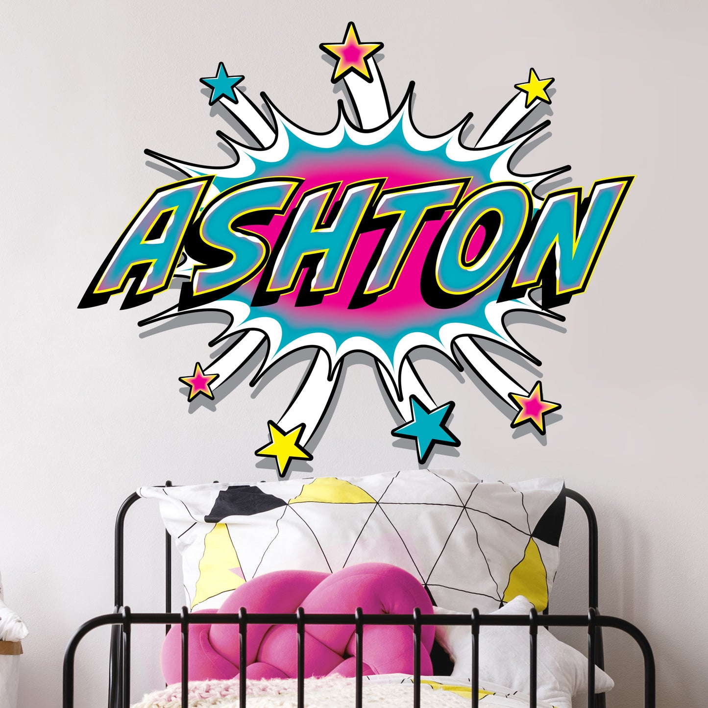 Graffiti Name Star Decal