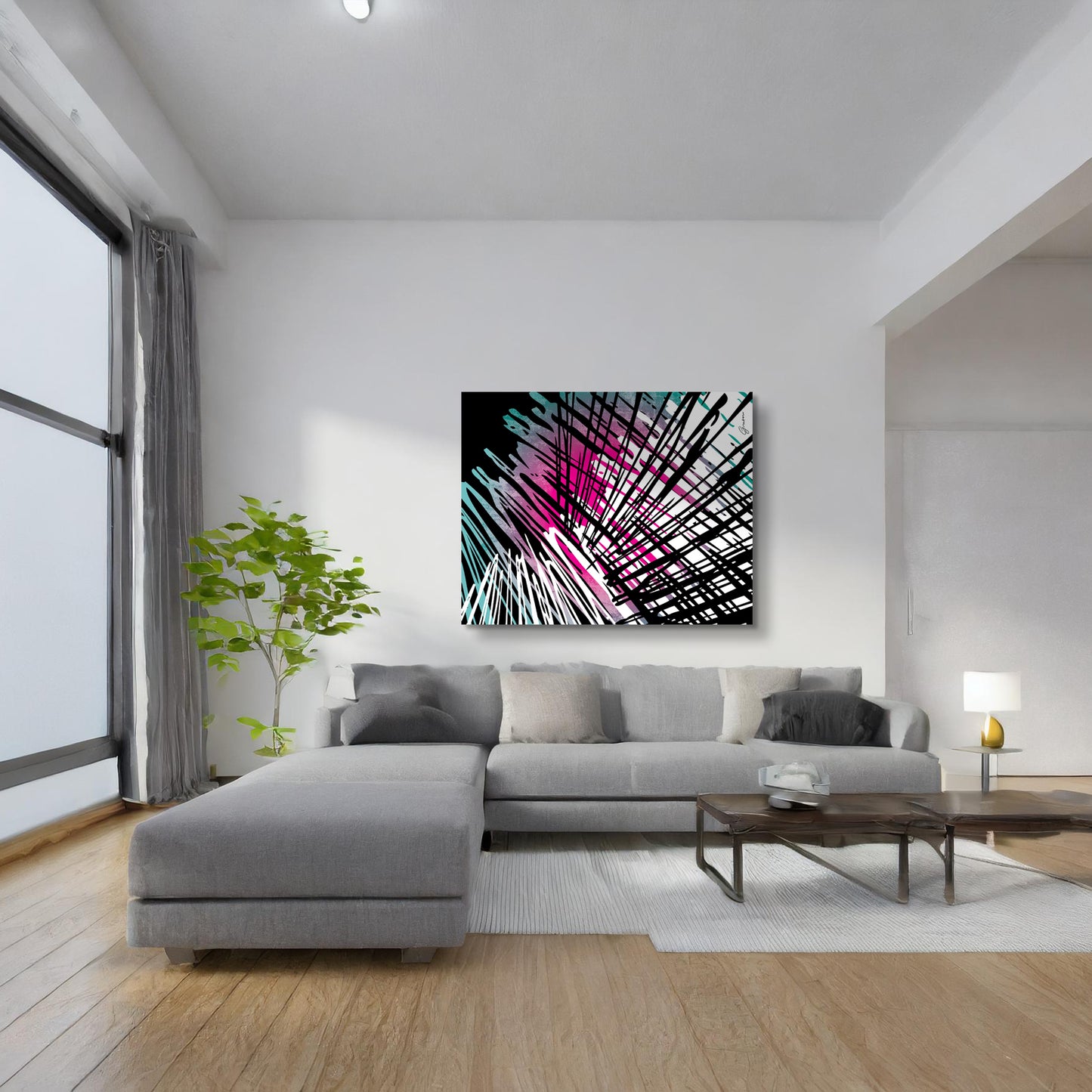 "Scribble" Modern Abstract