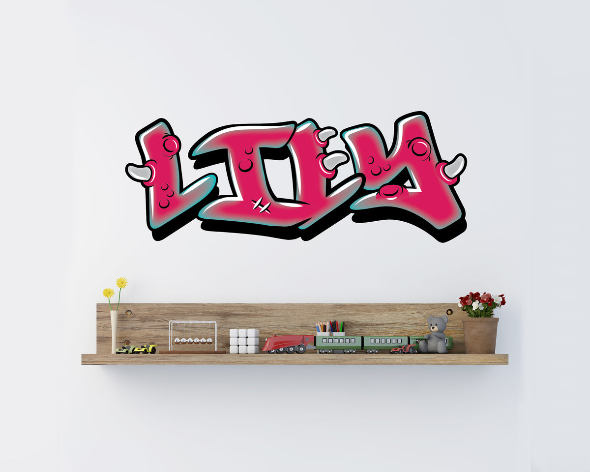 'Lil Monster Name Decal