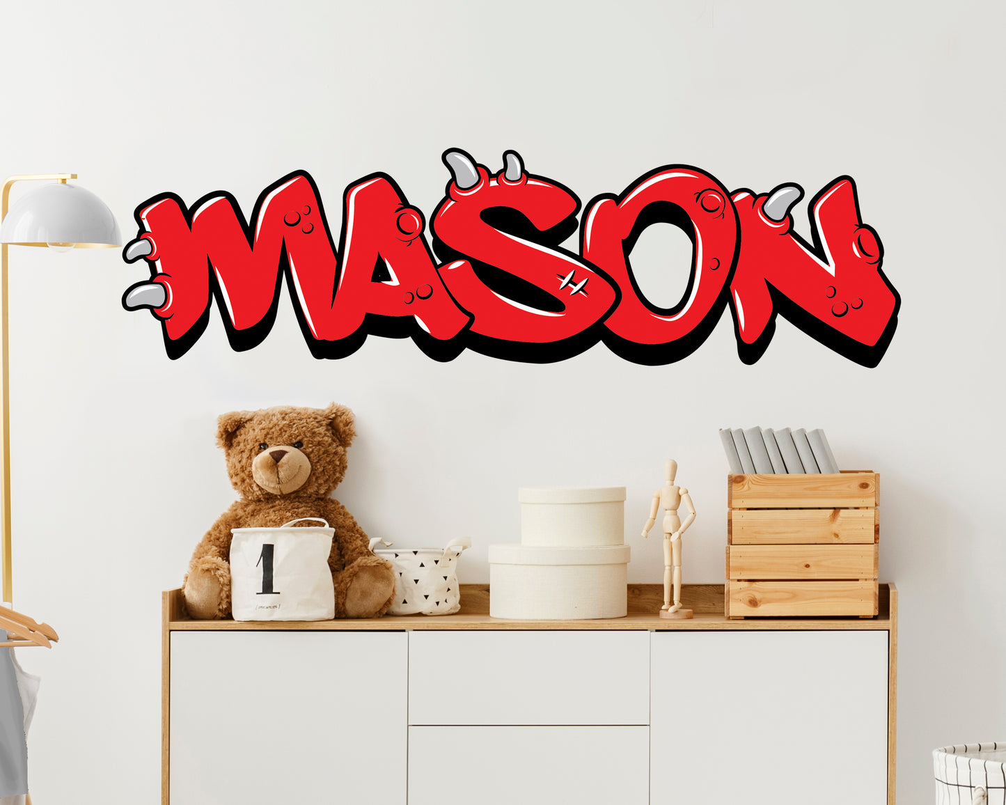 'Lil Monster Name Decal