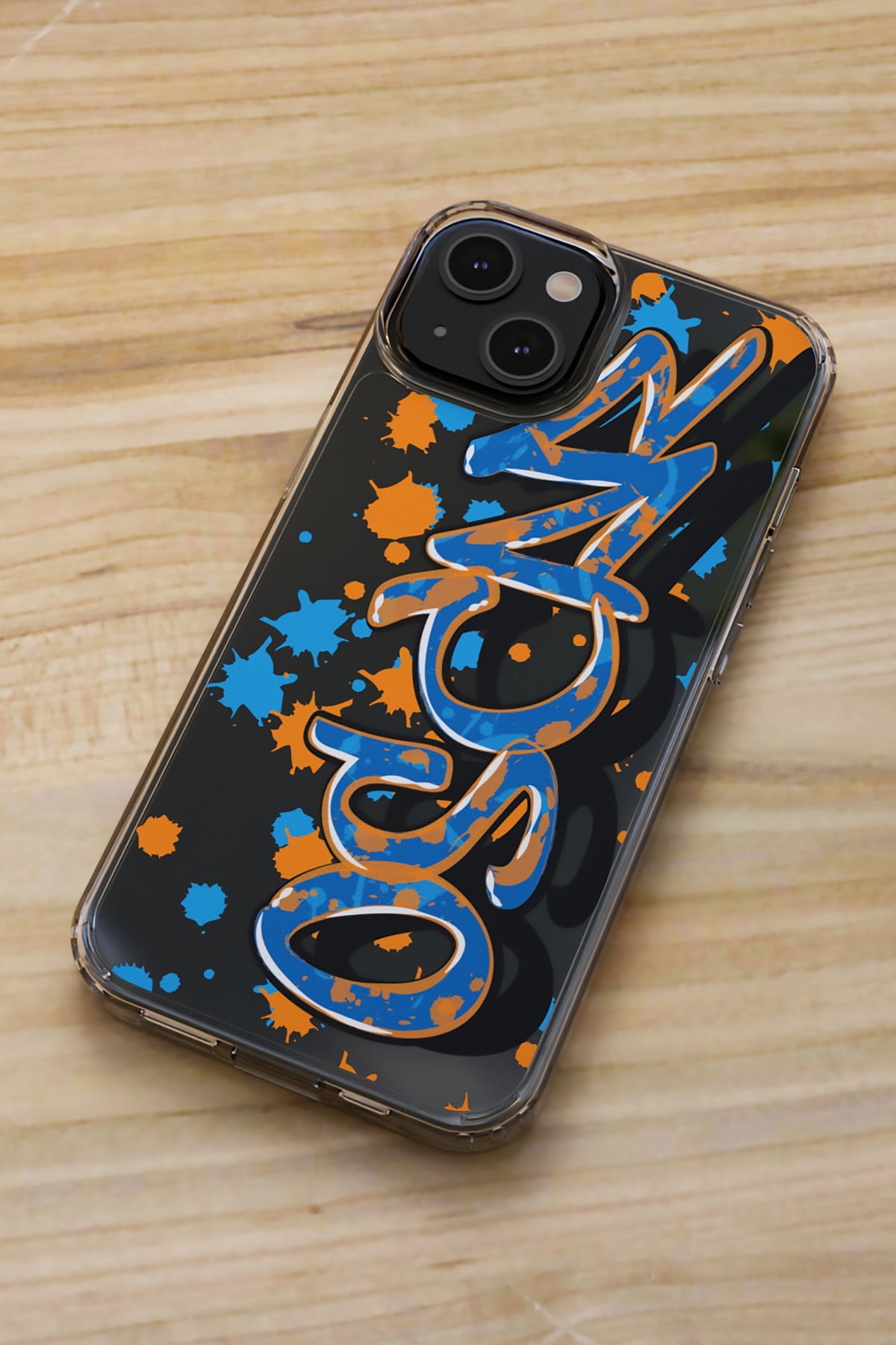 Personalized Graffiti Name Paint Splatter Phone Case