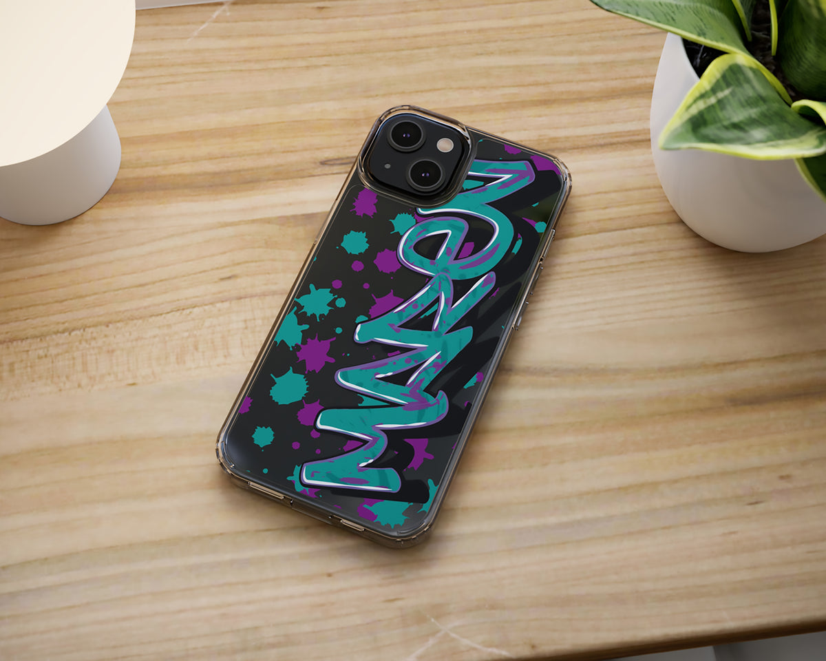 Personalized Graffiti Name Paint Splatter Phone Case