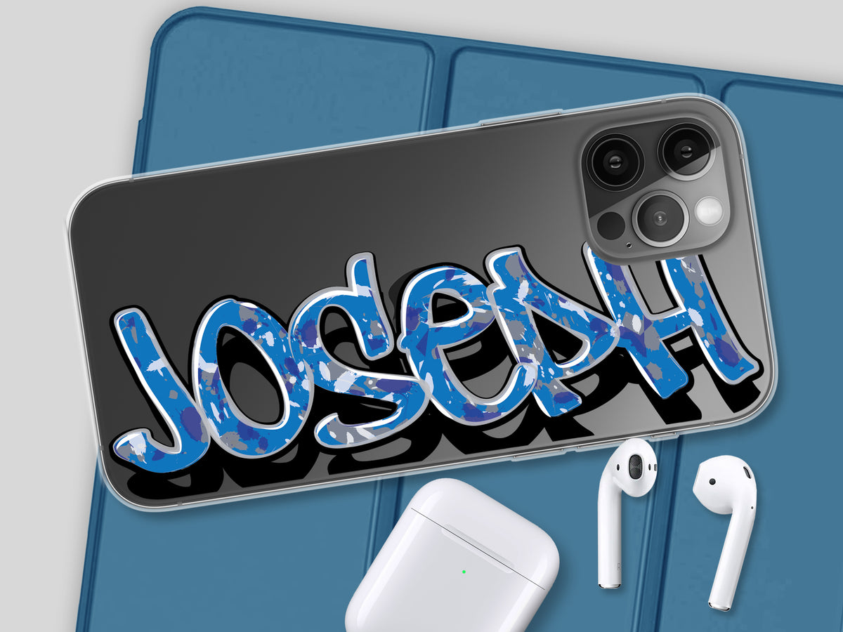 Personalized Graffiti Name Paint Splatter Phone Case
