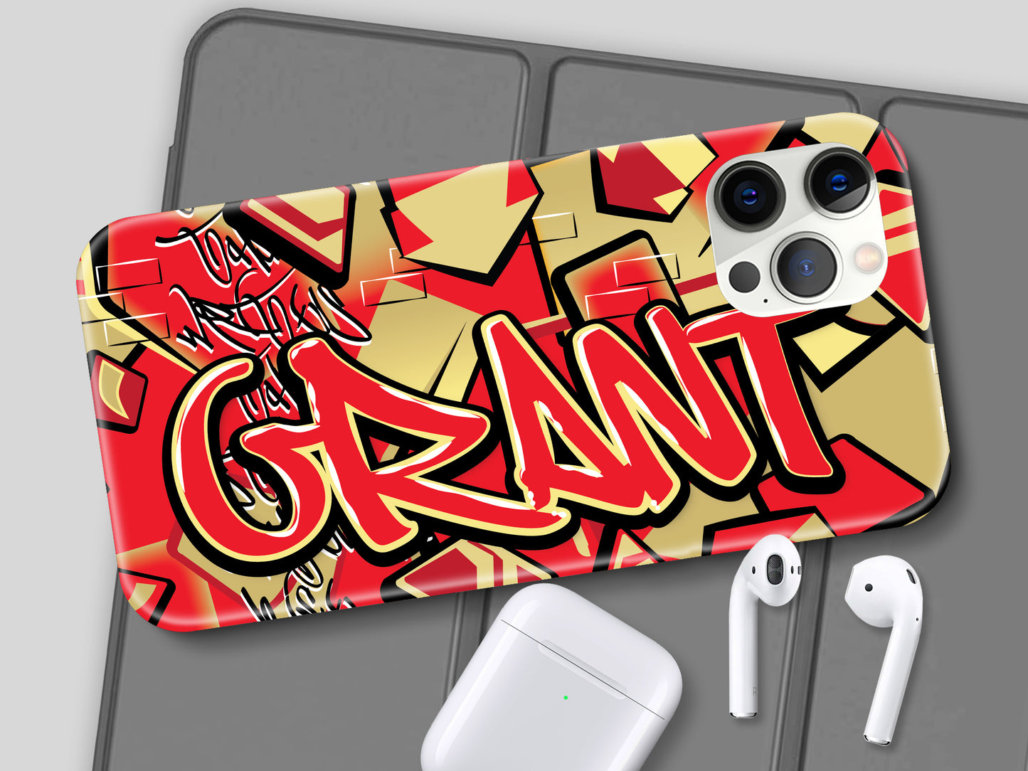 Personalized Graffiti Name Full Wrap Phone Case