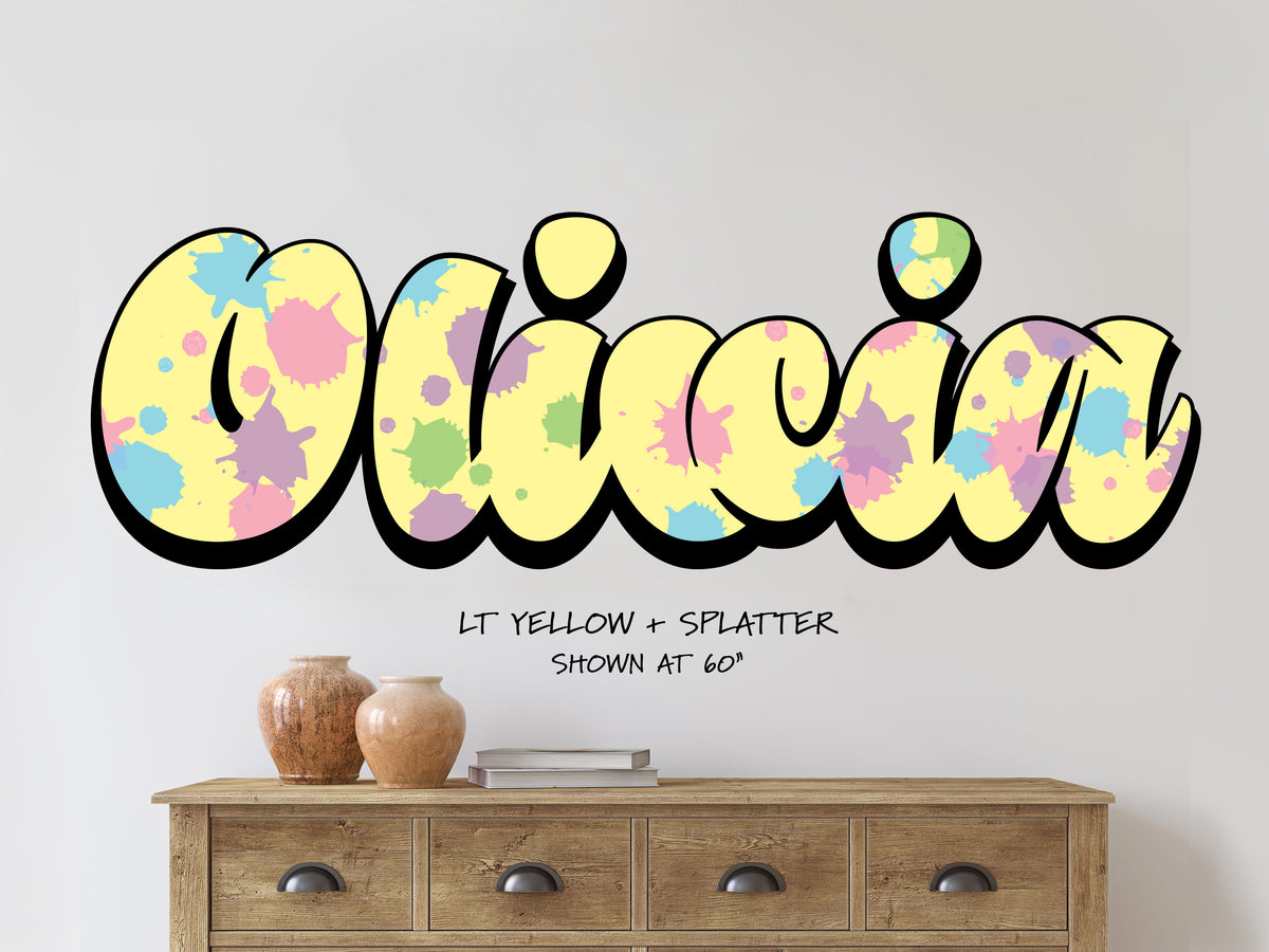 Personalized Curvaceous Name Decal