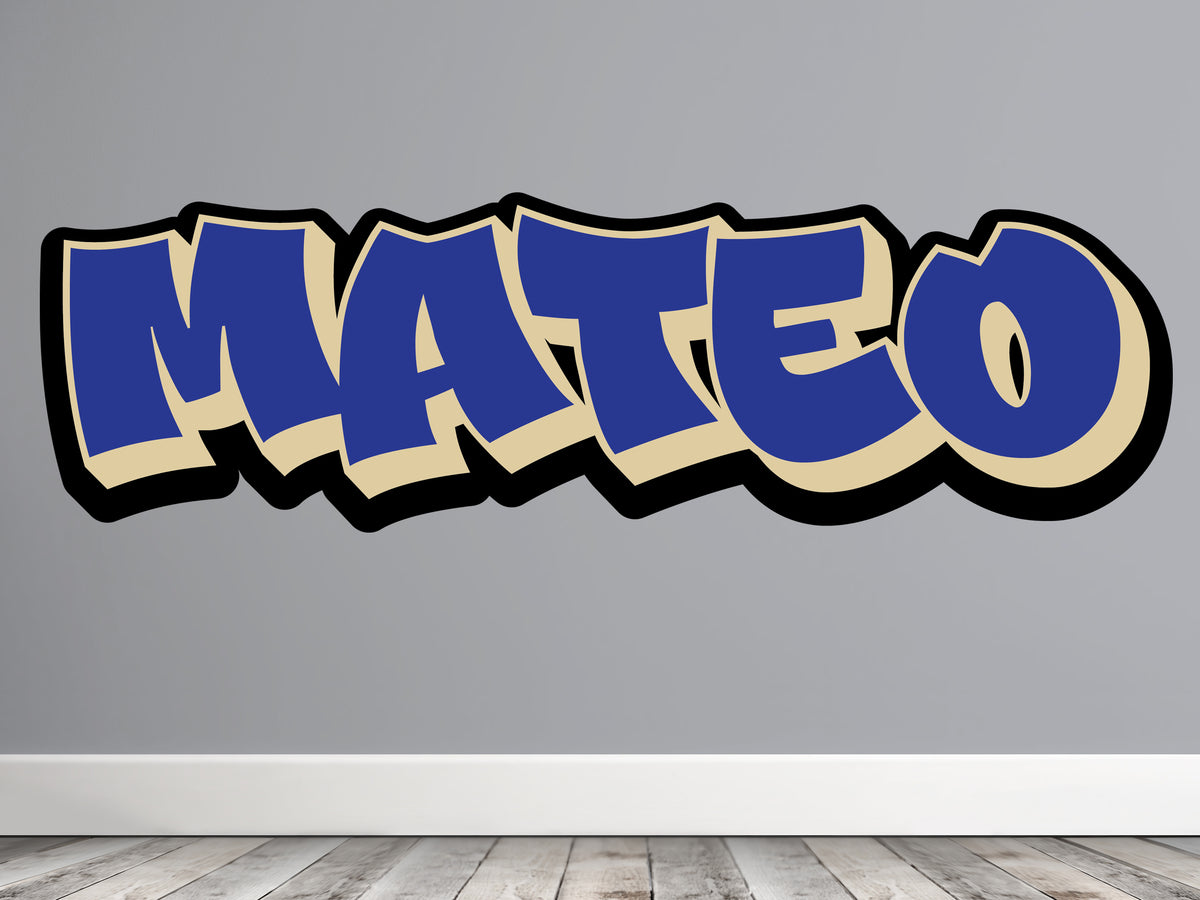 Personalized Graffiti Style Name Wall Decal
