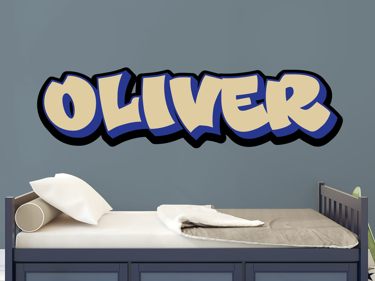 Personalized Graffiti Style Name Wall Decal