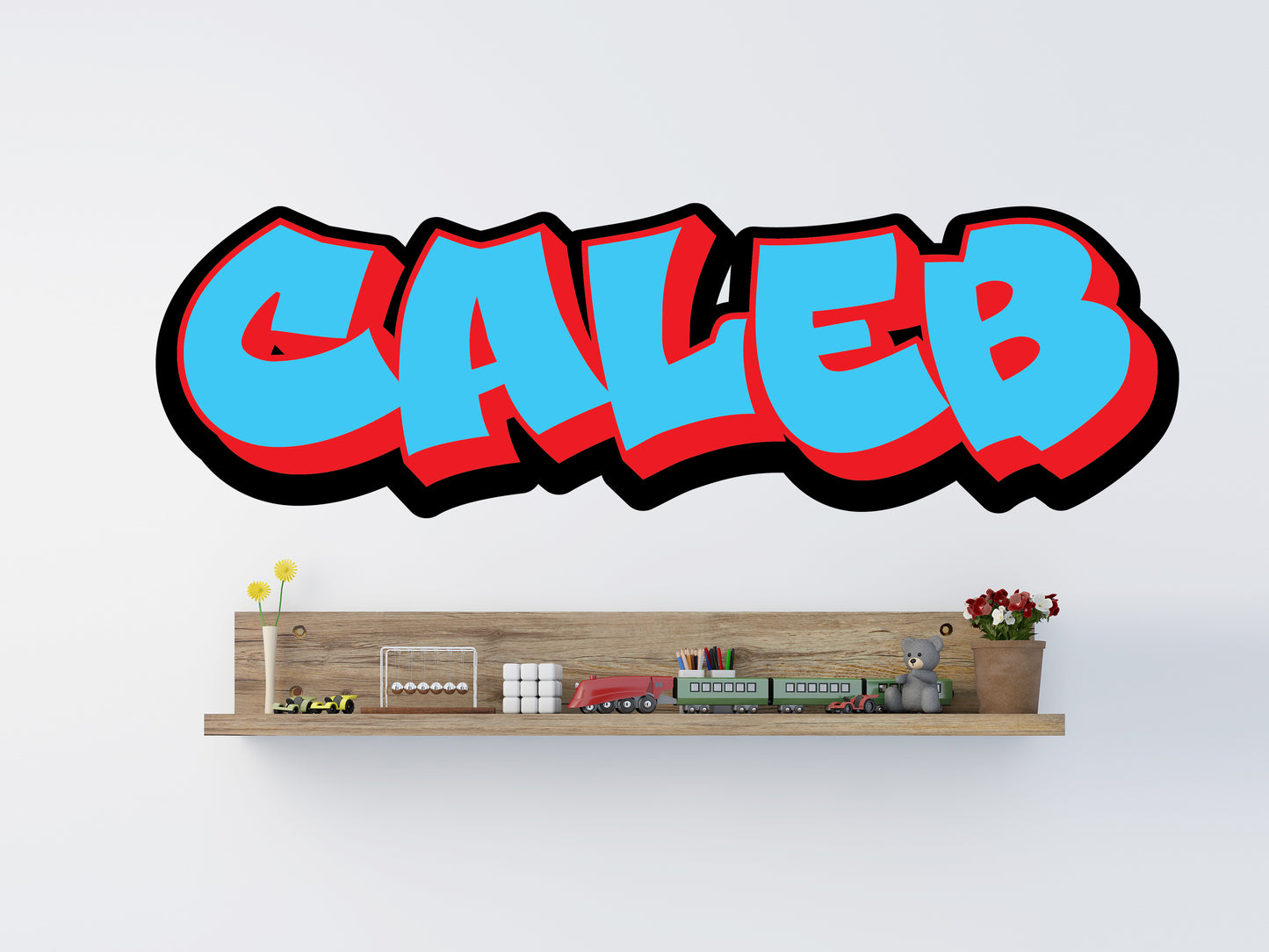 Personalized Graffiti Style Name Wall Decal