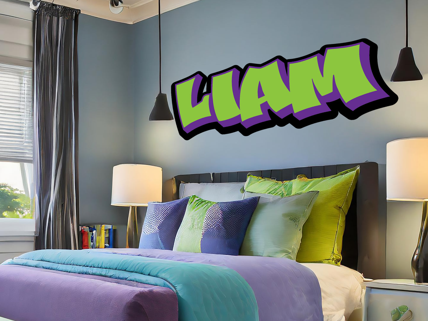 Personalized Graffiti Style Name Wall Decal