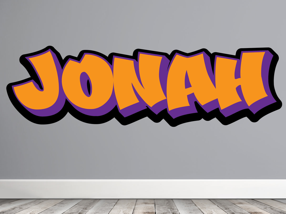 Personalized Graffiti Style Name Wall Decal