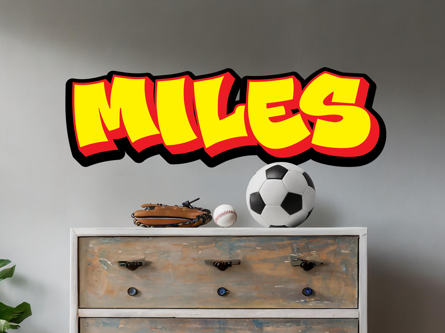 Personalized Graffiti Style Name Wall Decal