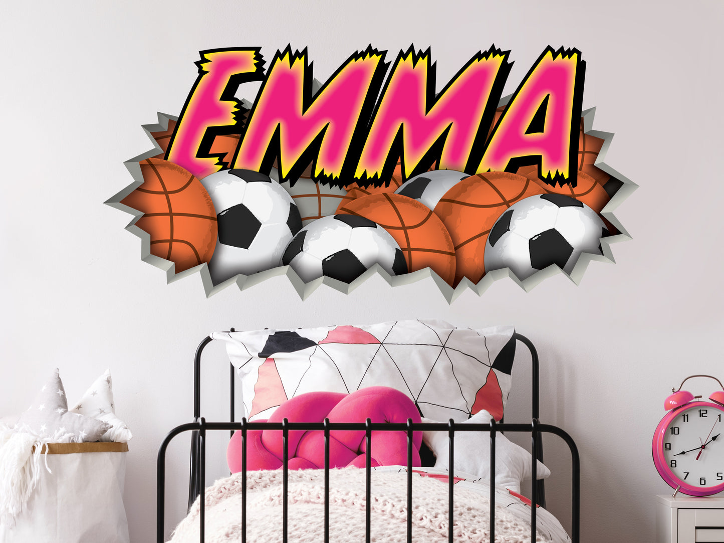 Personalized Sports Graffiti Name Decal