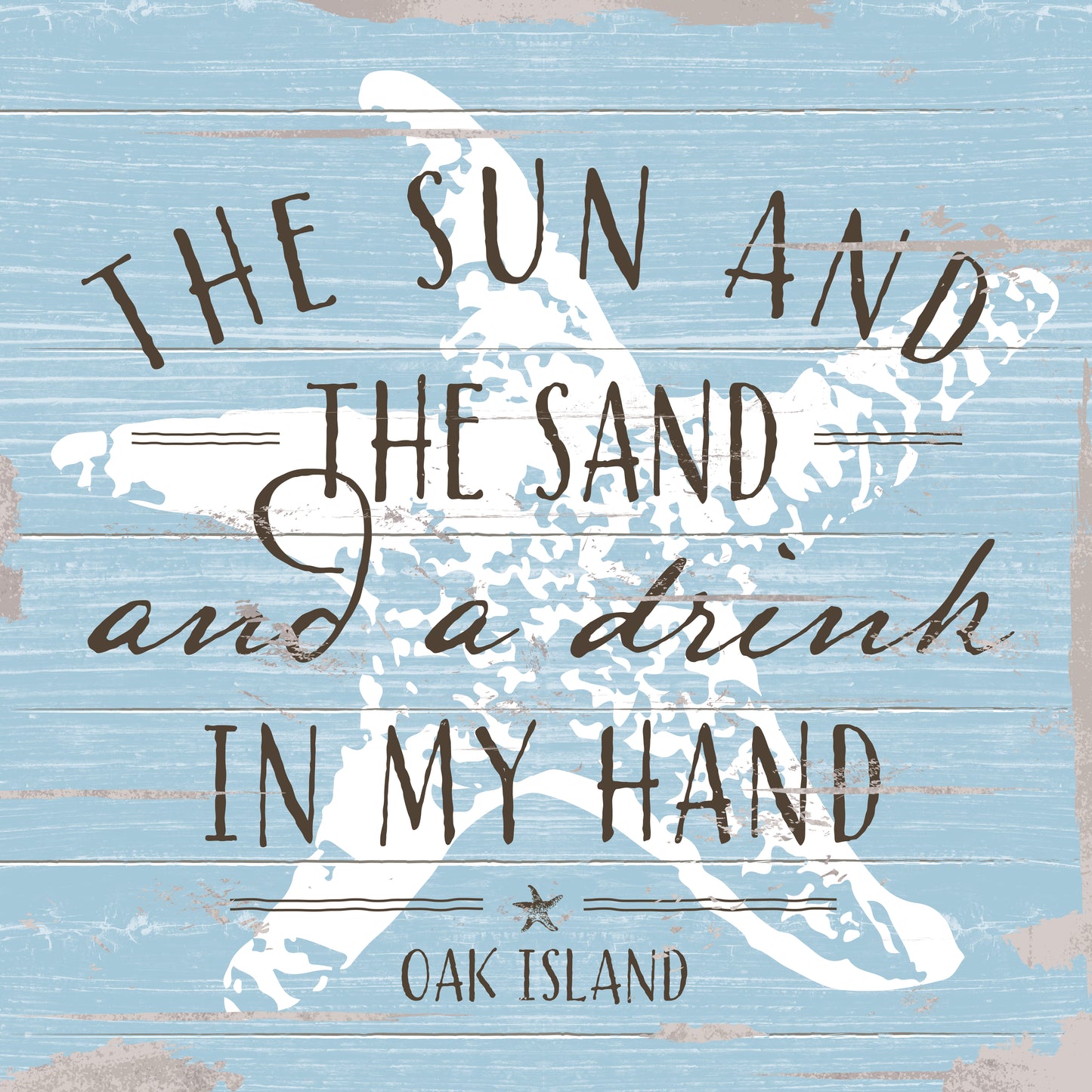 Custom Starfish Beach Quote Canvas Art