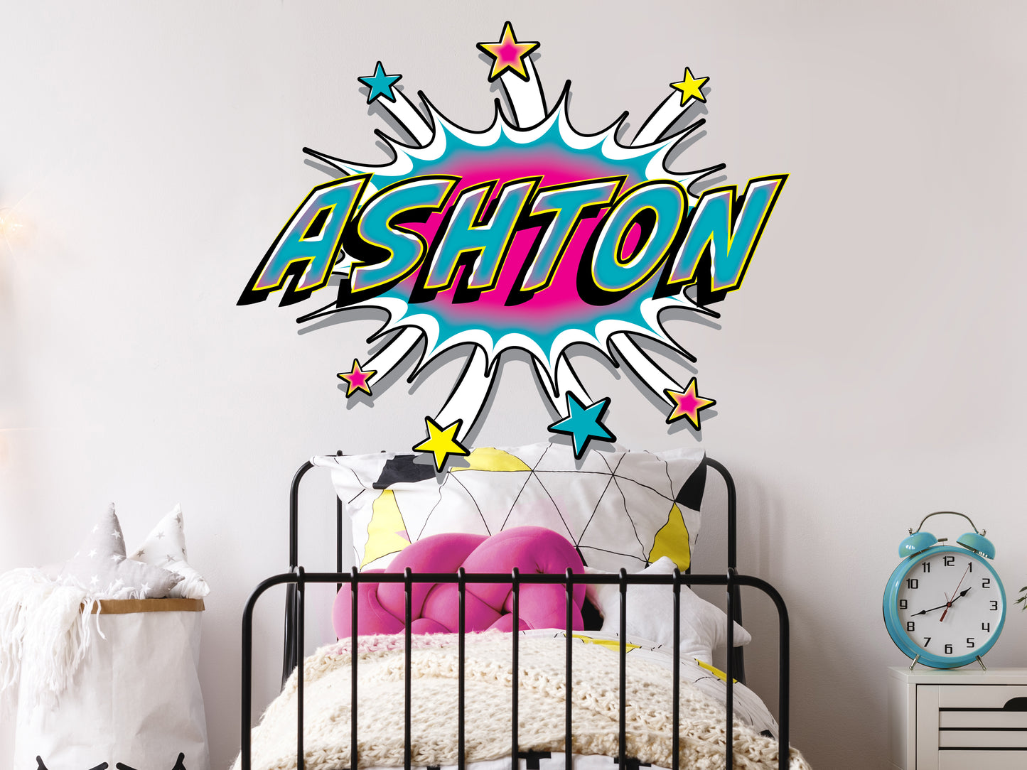 Graffiti Name Star Decal