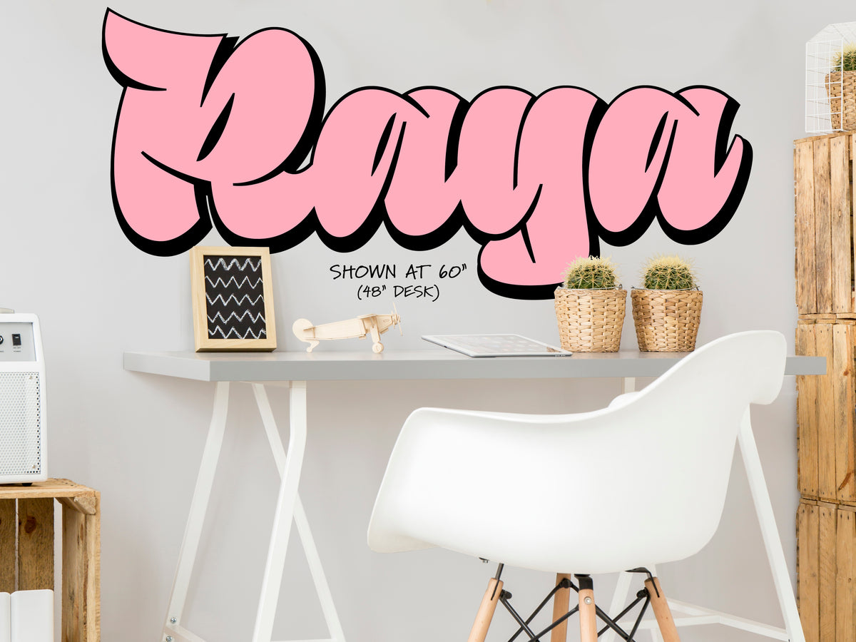 Personalized Curvaceous Name Decal