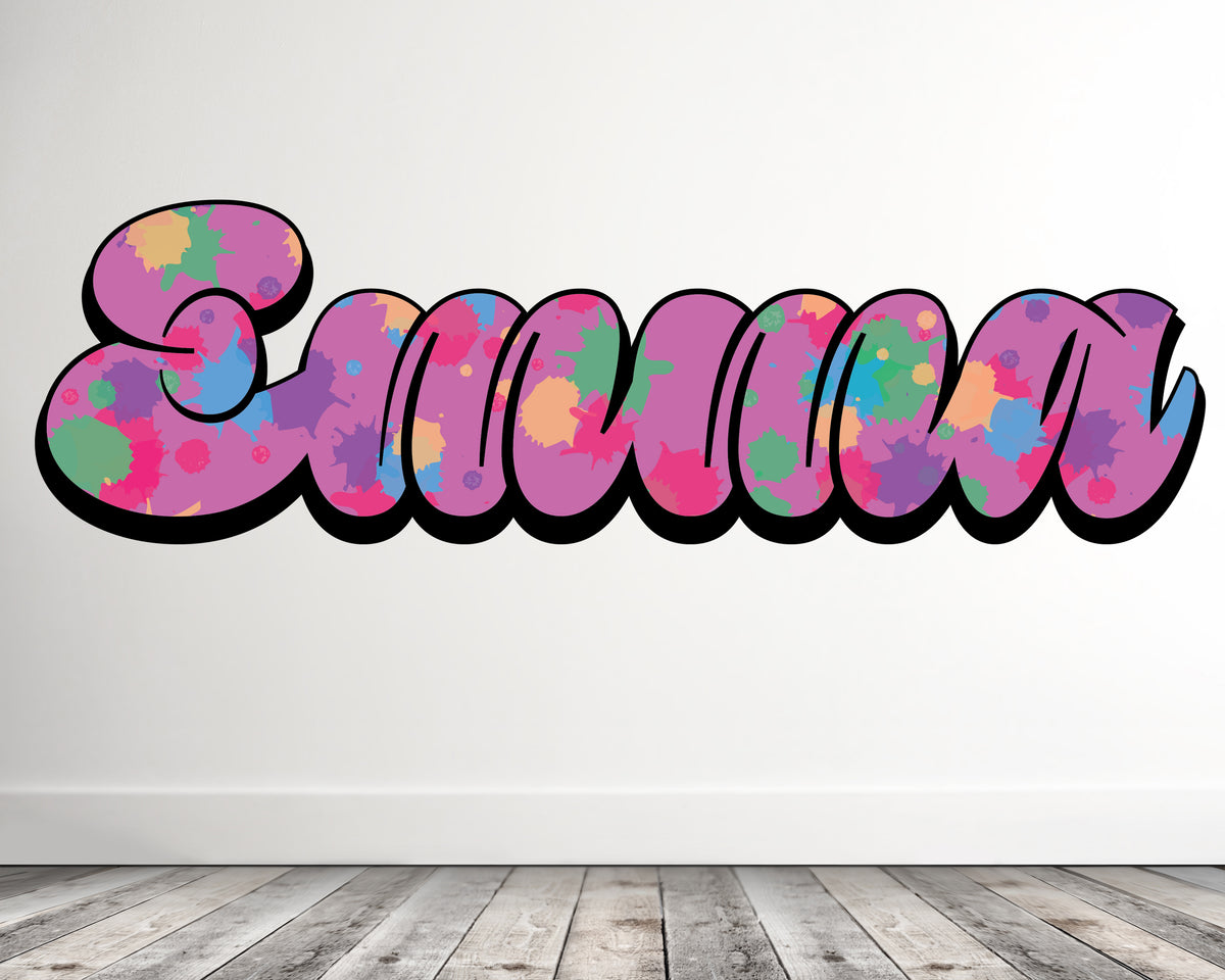 Personalized Curvaceous Name Decal