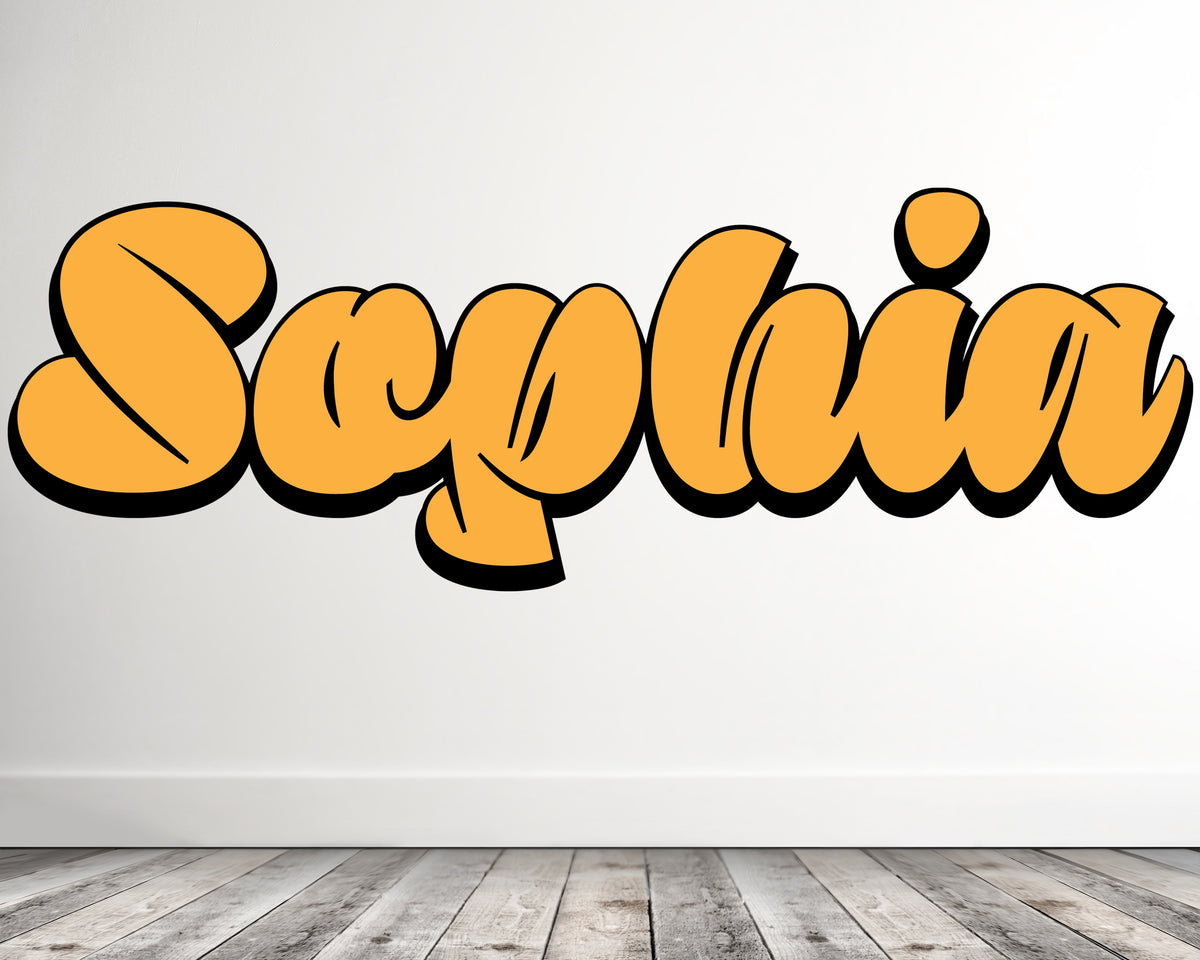 Personalized Curvaceous Name Decal