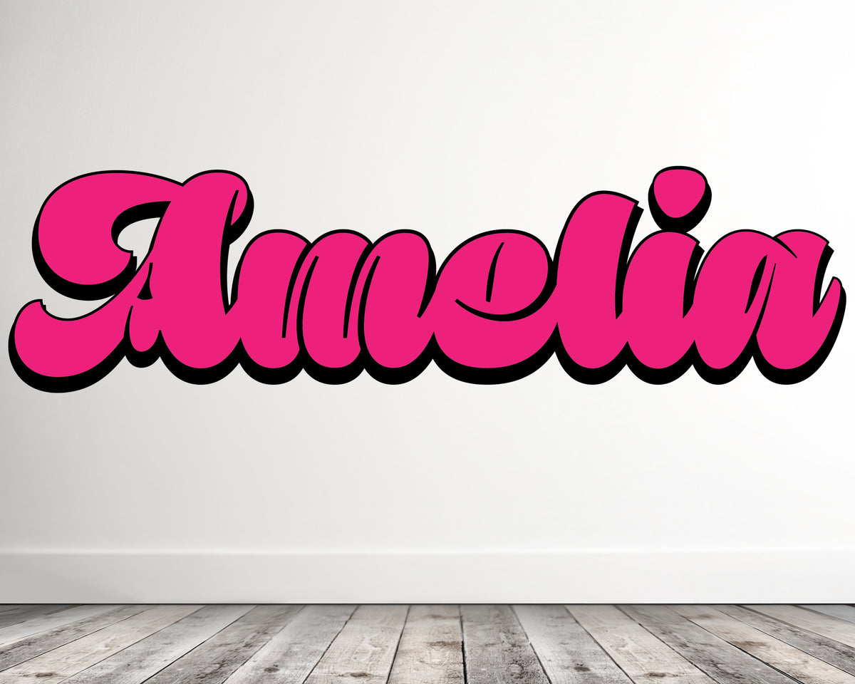 Personalized Curvaceous Name Decal