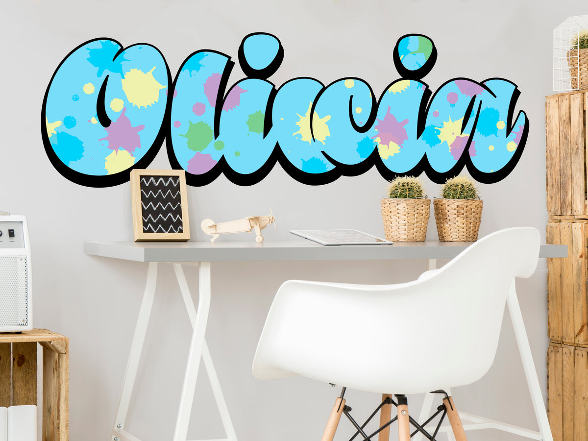 Personalized Curvaceous Name Decal