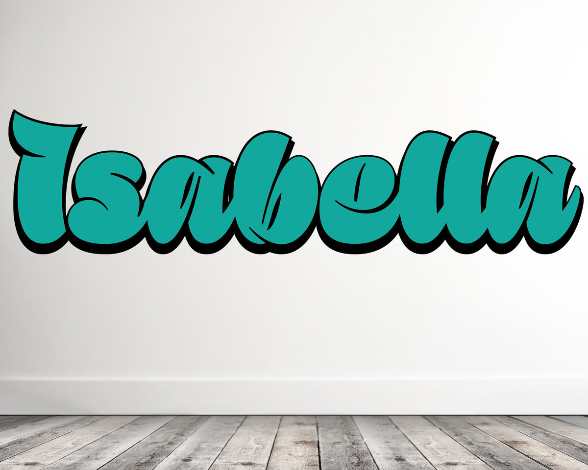 Personalized Curvaceous Name Decal