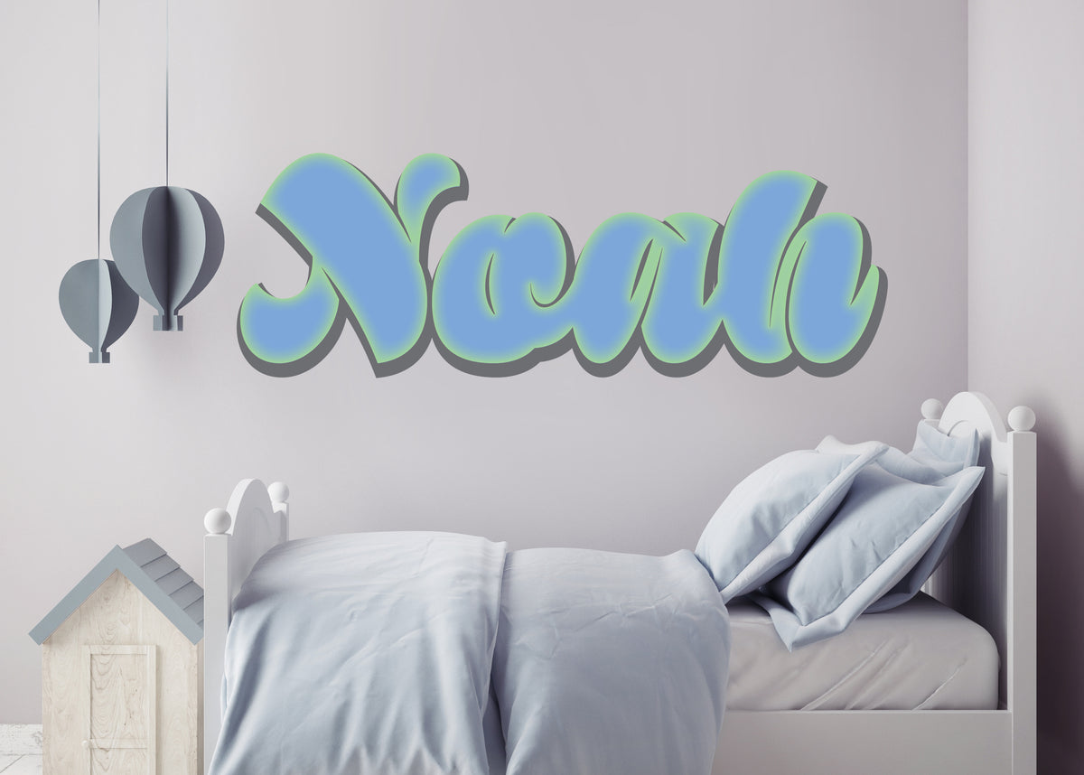 Custom Sweet Name Decal in Soft Flowing Script