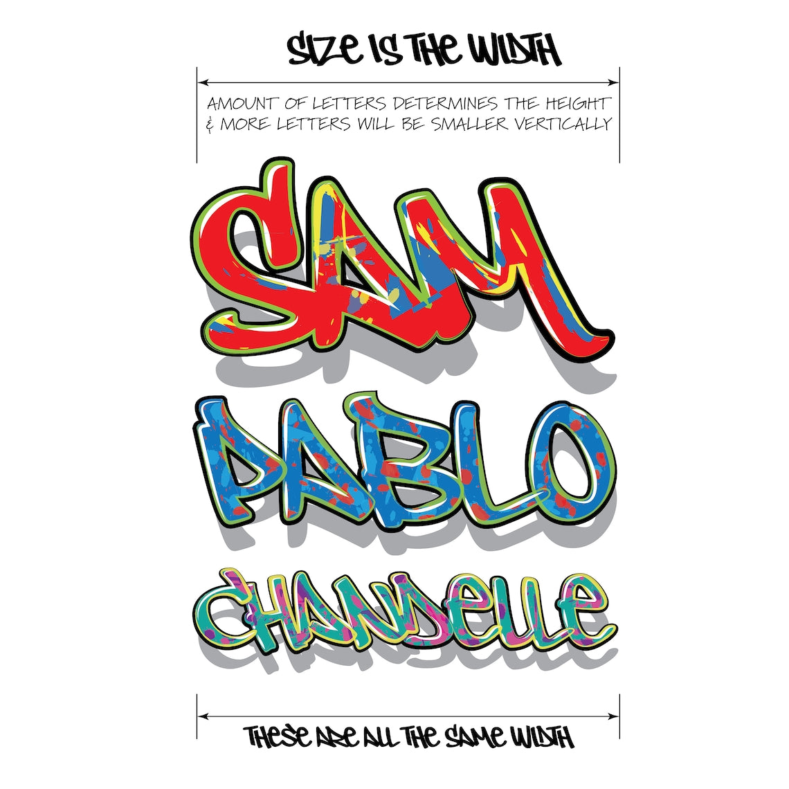 Graffiti Name With Shadow