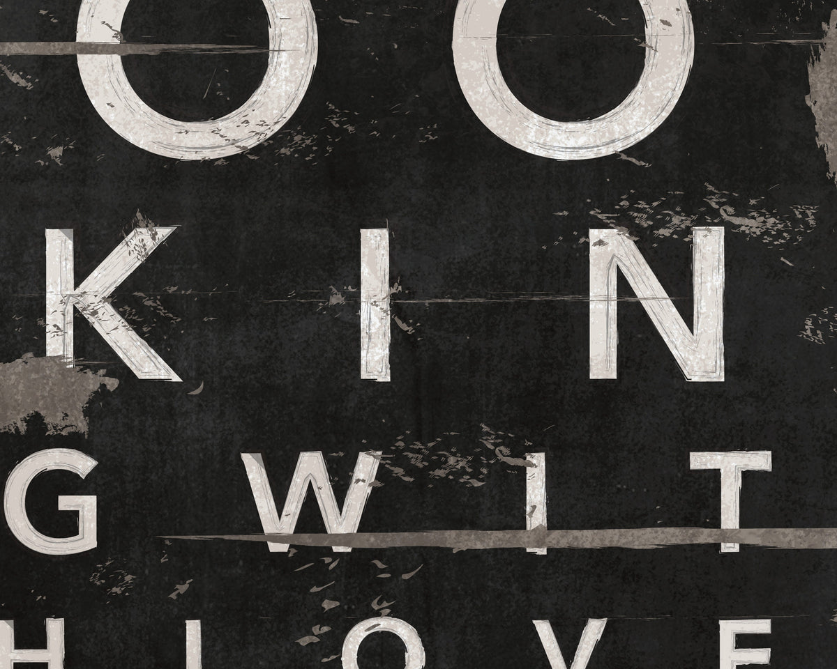 Custom Farmhouse Eye Chart: Personalized Family Name Canvas Art