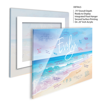 Beach Theme Signing Board