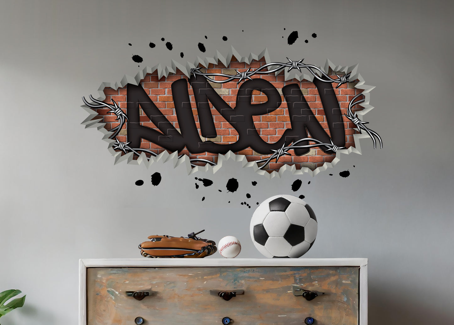 Yes Barbed Wire, Yes Splatter