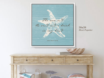 Custom Message Beach Art