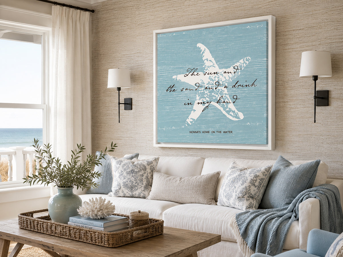 Custom Message Beach Art