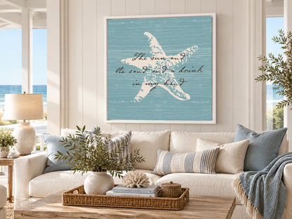 Custom Message Beach Art