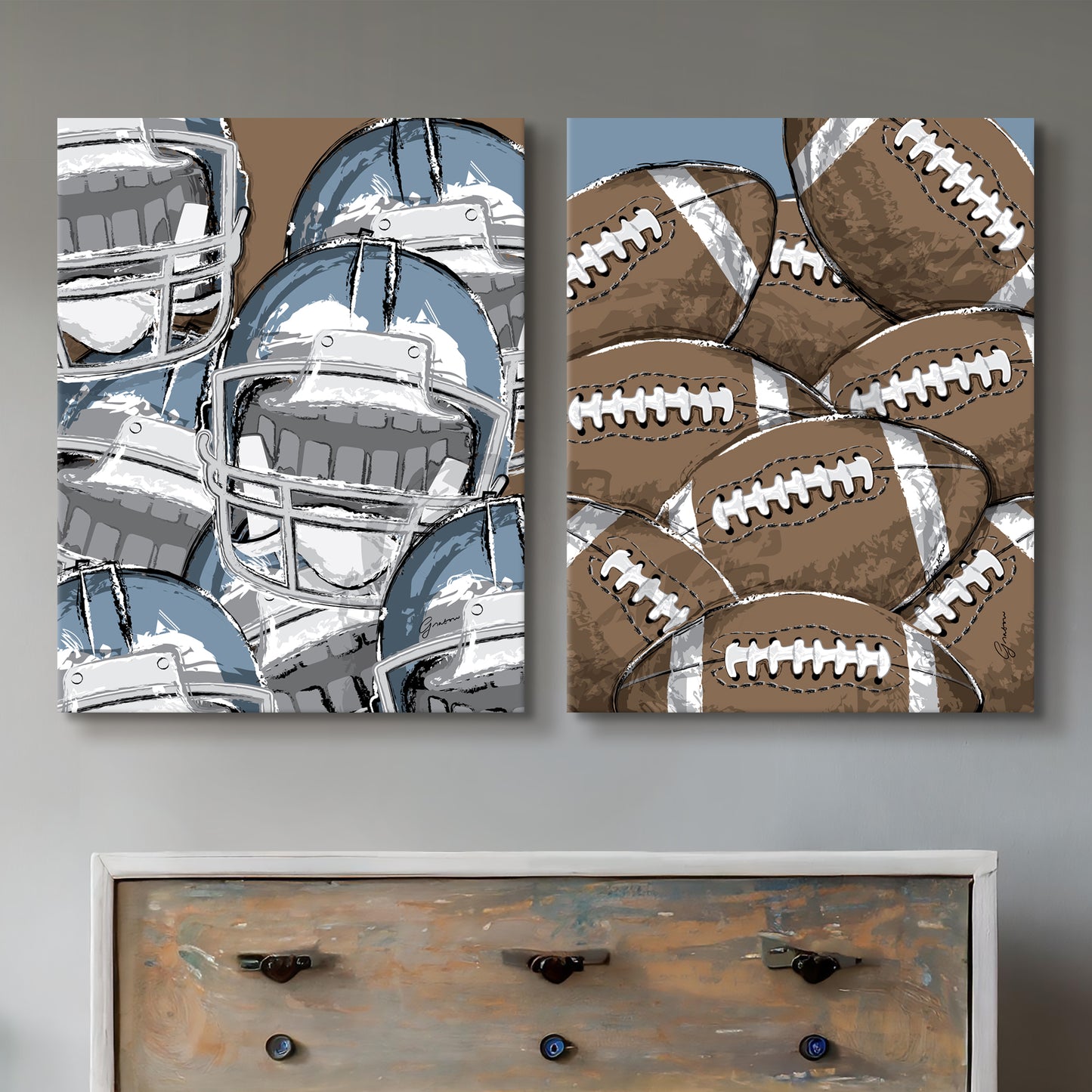 Football Canvas Set