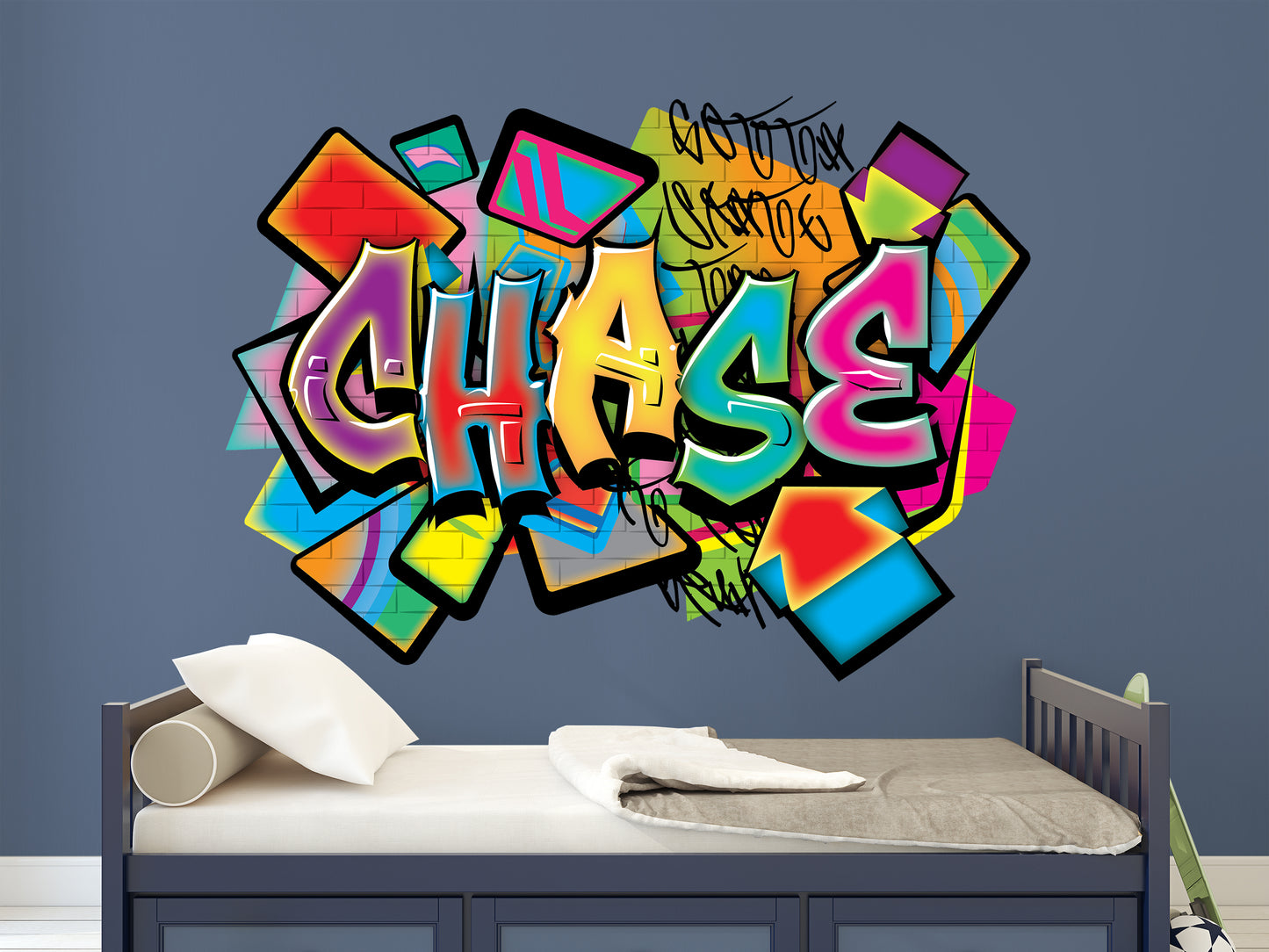 Personalized Vibrant Graffiti Name Wall Decal