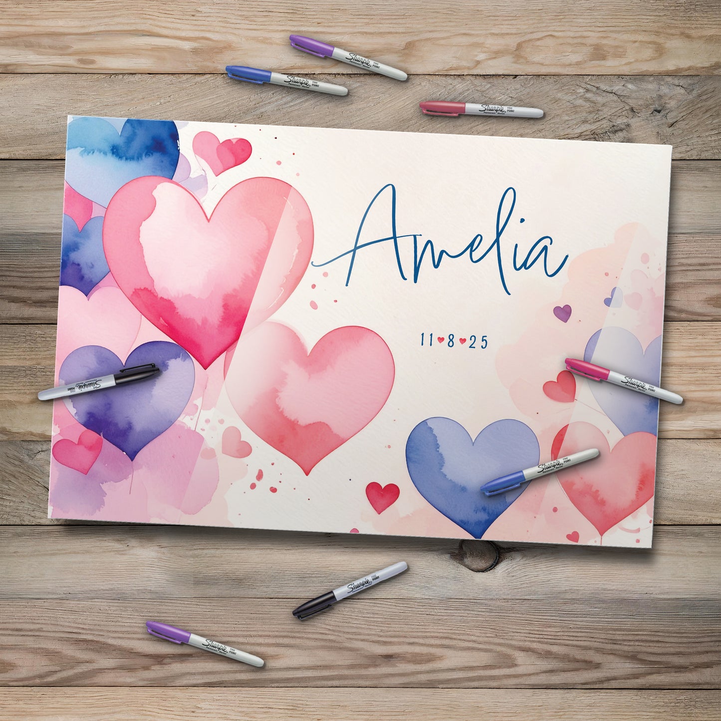 Heartfelt Signing Board