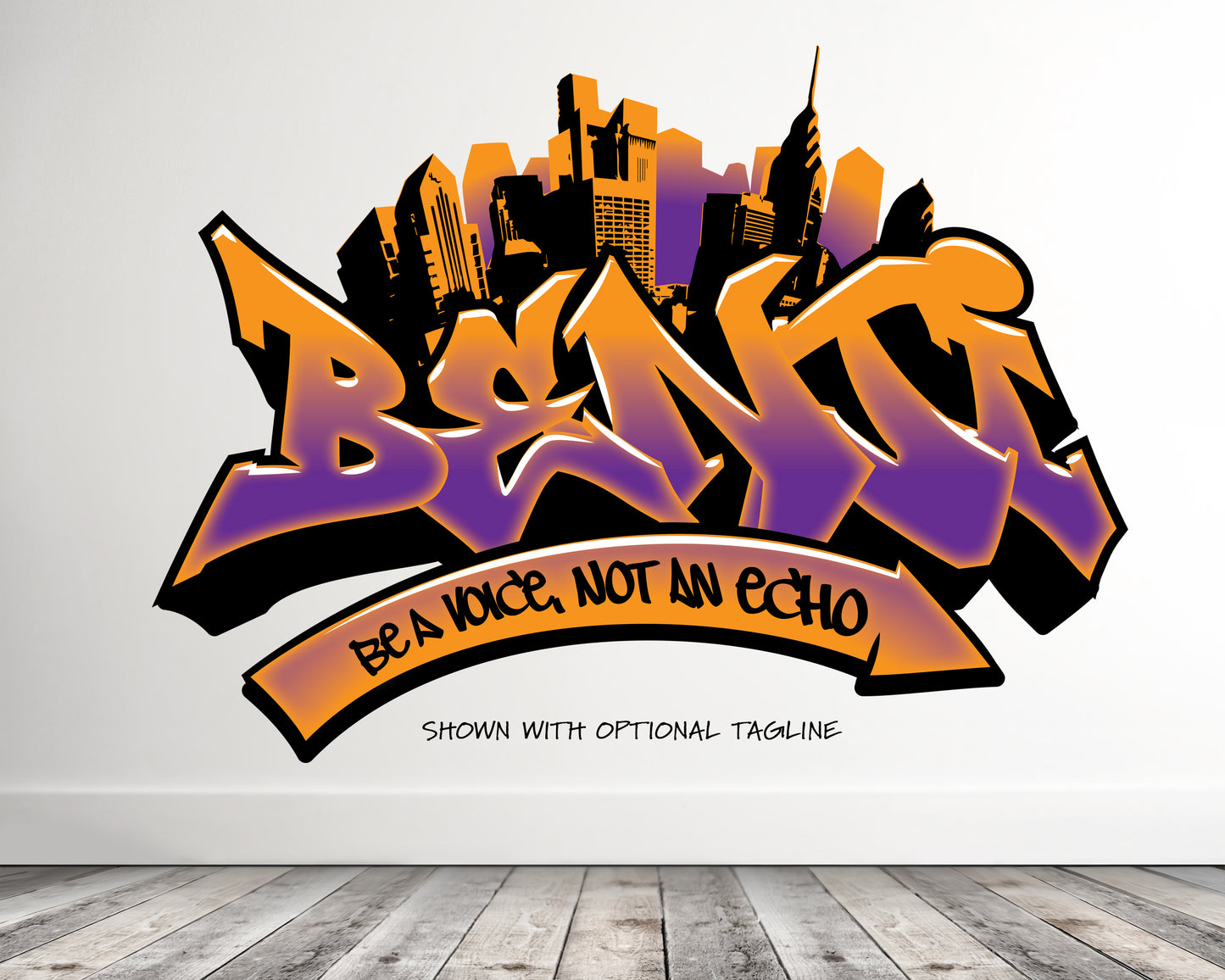 Personalized Graffiti Name City Decal
